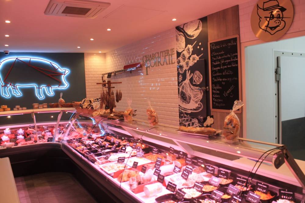 intérieur de la boucherie
